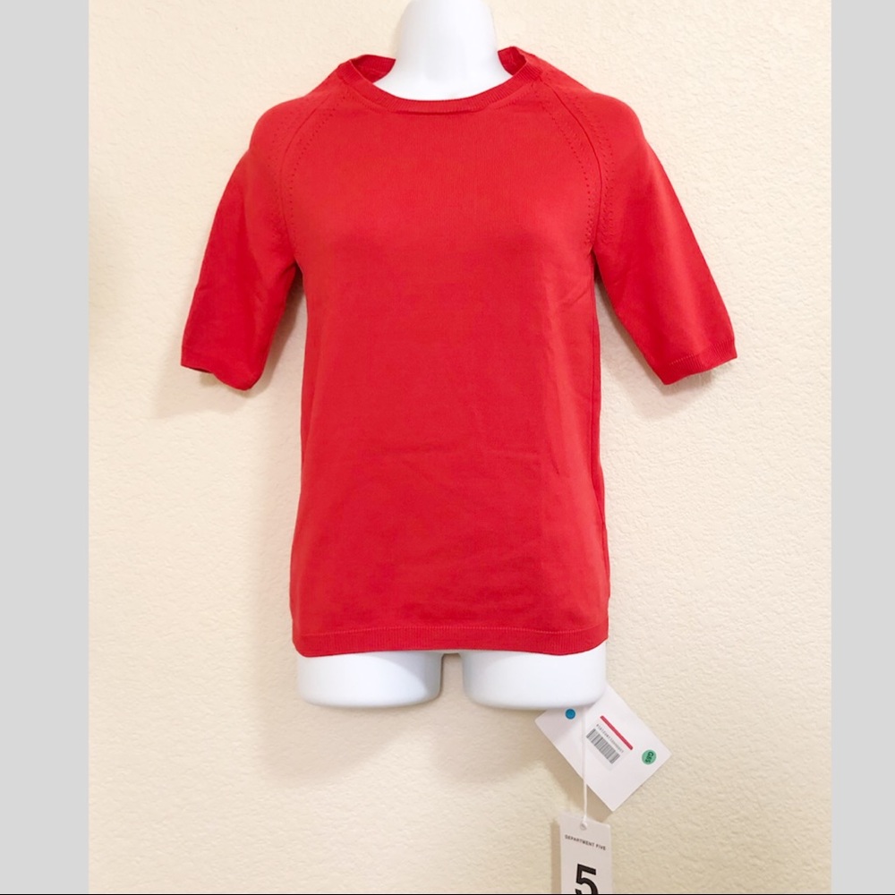 NWT Red bodycon sweater Sz S - Picture 3 of 7